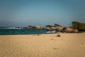 Beach in Cabo San Juan Del GuÃÂ­a, Santa Marta, Colombia Royalty Free Stock Photo