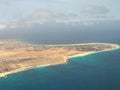 beach in Cabo Verde aerial view.photo during the day.