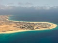 beach in Cabo Verde aerial view.photo during the day.