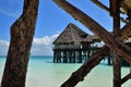 Beach cafe. Kendwa resort, Zanzibar, Tanzania, Africa Royalty Free Stock Photo