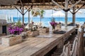 Beach cafe, Nusa Lembongan, Indonesia Royalty Free Stock Photo