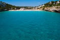The beach of Cala Romantica, Majorca, Spain Royalty Free Stock Photo