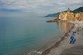 Beach of Camgoli, Italy Royalty Free Stock Photo