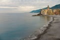 Beach of Camgoli, Italy Royalty Free Stock Photo