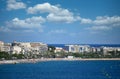 Beach in Cannes France cityscape summer