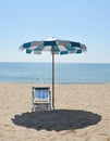 Beach canvas beds Royalty Free Stock Photo