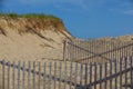 Sand Dune Entry to Beach at Cape Cod Royalty Free Stock Photo