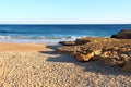 Beach in Carcavelos, Portugal Royalty Free Stock Photo