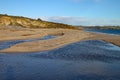 The beach at Carlyon Bay in Cornwall. Close by is the now derelict Cornwall Coliseum