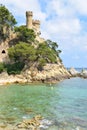 Beach castle, Lloret de Mar Girona Spain