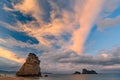 The beach of Cathedral Cove in New Zealand Royalty Free Stock Photo
