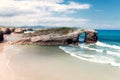 Beach of cathedrals, Galicia, Spain Royalty Free Stock Photo