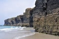 The Beach of the Cathedrals (Spain) Royalty Free Stock Photo