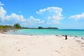 Beach at Cayo JutÃÂ­as in clouds Royalty Free Stock Photo