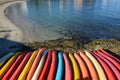 Beach at the center of Porto Torres on Sardinia, Italy Royalty Free Stock Photo