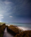 Beach of Chabahar at night Royalty Free Stock Photo