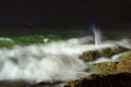 Beach of Chabahar at night Royalty Free Stock Photo