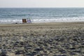 beach chairs Royalty Free Stock Photo