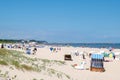 Beach chairs on baltic sea