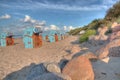 Beach chairs at baltic sea (HDR)