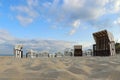 Beach chairs on the beach of Bansin Usedom