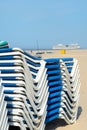 Beach chairs in Dutch IJmuiden