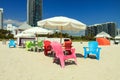 Beach chairs Royalty Free Stock Photo