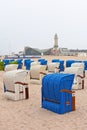 Beach chairs in Northern Germany Royalty Free Stock Photo