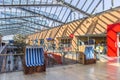 Beach chairs in the shopping mall of Wilhelmshaven