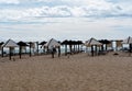 Beach Chairs And Sun Shades On Ilha De Tavira Portugal