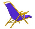 Beach chaise lounge