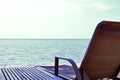 Beach Chaise lounge Table Sea Gulf View Background