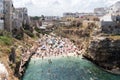 Beach in city of Polignano a mare