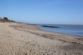 The beach at Clacton on Sea in Essex in the UK