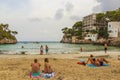 Beach, cliffs and bay Cala SantanyÃÂ­, Mallorca Balearic Islands Spain