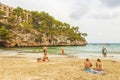 Beach, cliffs and bay Cala SantanyÃÂ­, Mallorca Balearic Islands Spain