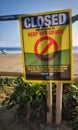 Beach closed due to Covid19 Pandemic