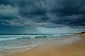 Beach and cloudy sky Royalty Free Stock Photo