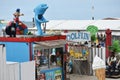 Beach club Dolfijn in Scheveningen. Royalty Free Stock Photo