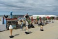 Beach club Dolfijn in Scheveningen. Royalty Free Stock Photo