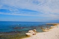 Beach of the coast of Beirut Royalty Free Stock Photo