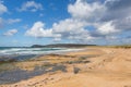 Beach and coast Constantine Bay Cornwall England UK Cornish north between Newquay and Padstow Royalty Free Stock Photo