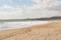 Beach on the coast of Galicia, Pontevedra, Spain. Lanzada beach