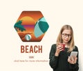 Beach Coast Seaside Shore Summer Vacation Concept