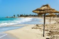 Beach in the Coastal Area of Djerba in Tunisia Royalty Free Stock Photo