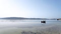 Beach coastline landscape summer Greece holidays seashore fishing Royalty Free Stock Photo