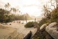 Beach in Colombia, Caribe Royalty Free Stock Photo