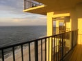 Beach Condo Balcony Royalty Free Stock Photo