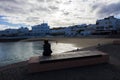 Beach contemplation Royalty Free Stock Photo