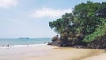 landscape, banua patra beach, Balikpapan, Indonesia Royalty Free Stock Photo